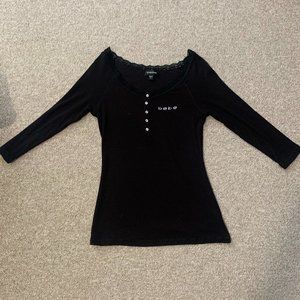 Vintage Bebe Rinestone Shirt